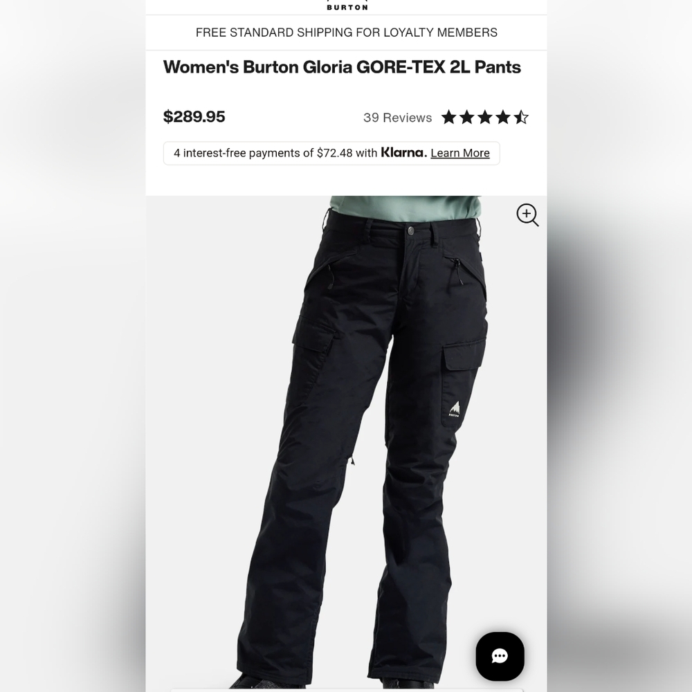GORE-TEX Burton Gloria 2L snow pants